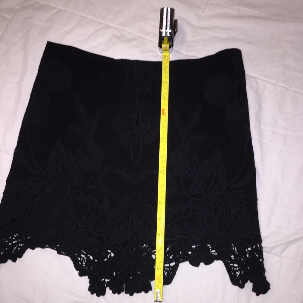 Lace embroidery skirt